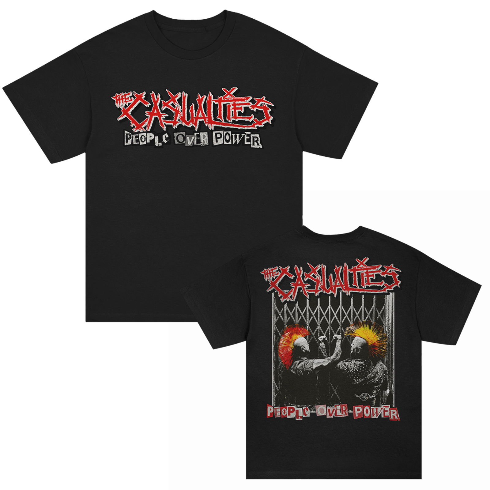 People Over Power T-Shirt (Black) – The Casualties