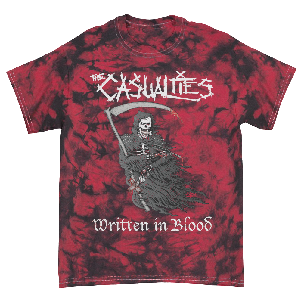 Written in Blood Tee (Red Crystal Dye)