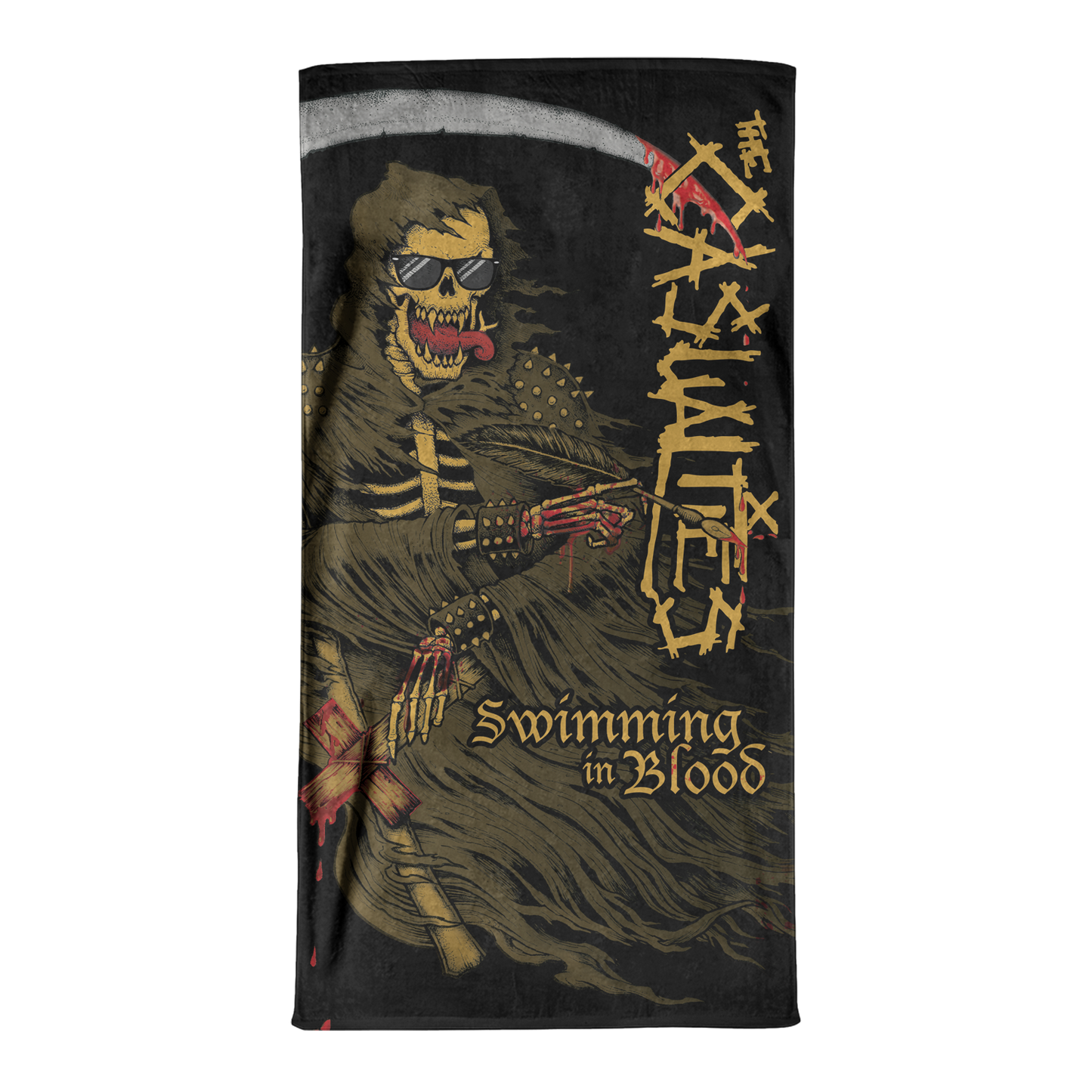 Swimming in Blood Towel (Black)